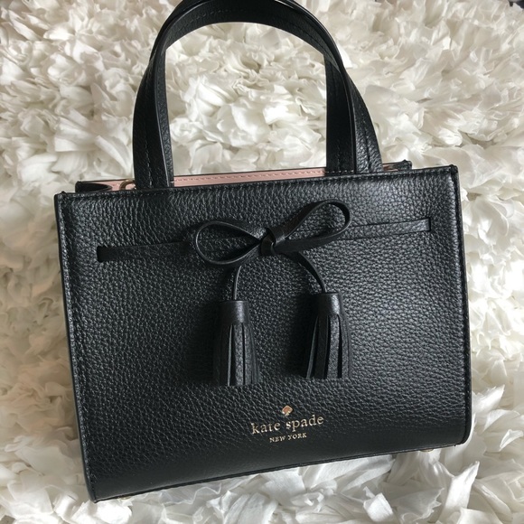 kate spade Handbags - New Kate Spade Mini Satchel Hayes Black Warm Purse